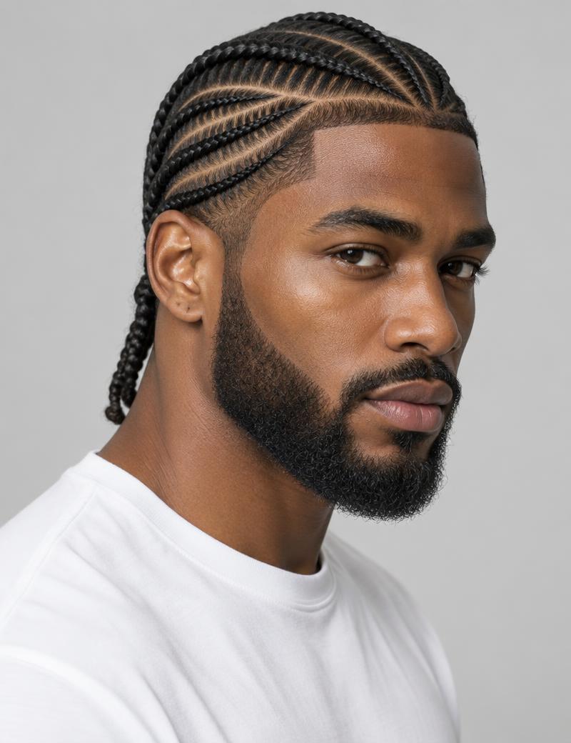 Editorial Men’s Braids hairstyle inspiration